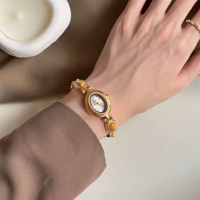Vintage Gold Tone Women's Cocktail Watch